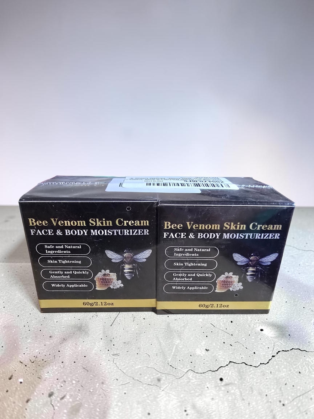 2-Pack Bee Venom Skin Cream Face & Body Moisturizer | 60g Each | New Sealed